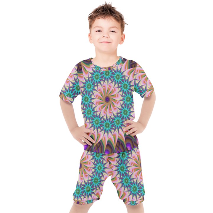 Mandala Kids  Tee and Shorts Set