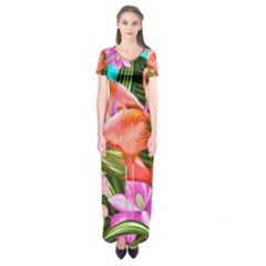 Exotisme Short Sleeve Maxi Dress by SoLoJu