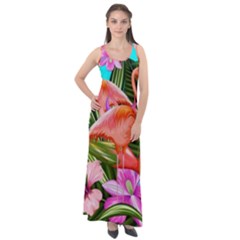 Exotisme Sleeveless Velour Maxi Dress by SoLoJu