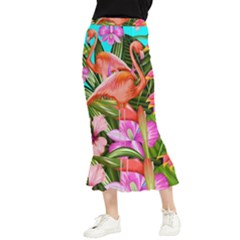 Exotisme Maxi Fishtail Chiffon Skirt