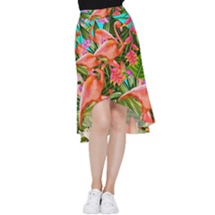 Exotisme Frill Hi Low Chiffon Skirt