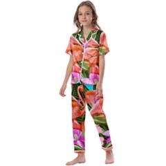 Exotisme Kids  Satin Short Sleeve Pajamas Set by SoLoJu