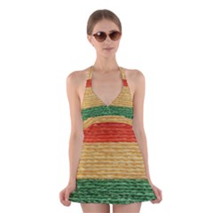 Couleurs Emblématiques Halter Dress Swimsuit  by SoLoJu