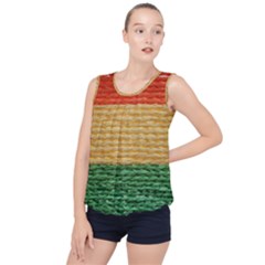 Couleurs Emblématiques Bubble Hem Chiffon Tank Top by SoLoJu