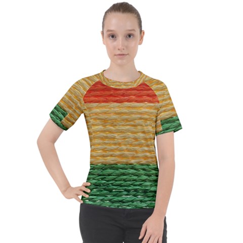 Couleurs Emblématiques Women s Sport Raglan Tee by SoLoJu