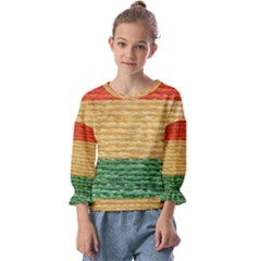 Couleurs Emblématiques Kids  Cuff Sleeve Top