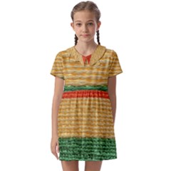 Couleurs Emblématiques Kids  Asymmetric Collar Dress