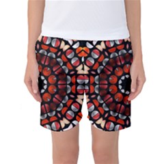 Kaleid Geometric Metal Color Women s Basketball Shorts by byali