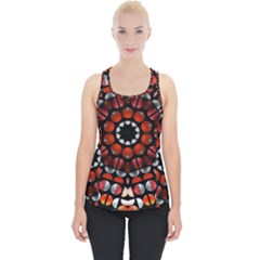 Kaleid Geometric Metal Color Piece Up Tank Top by byali