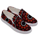 Kaleid Geometric Metal Color Men s Canvas Slip Ons View3