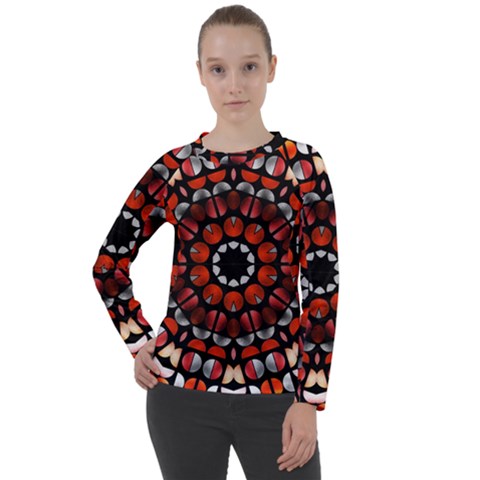 Kaleid Geometric Metal Color Women s Long Sleeve Raglan Tee by alllovelyideas