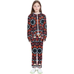 Kaleid Geometric Metal Color Kids  Tracksuit