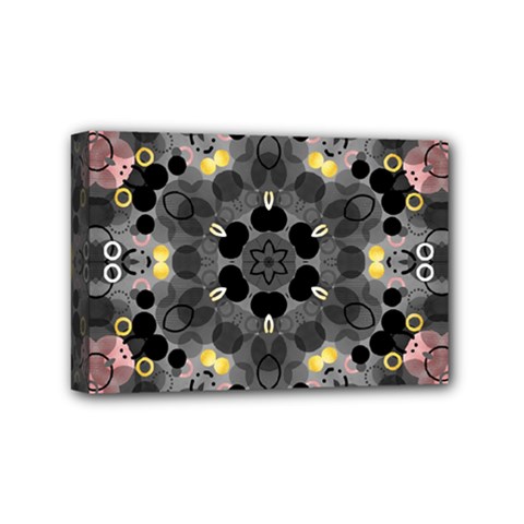 Abstract Geometric Kaleidoscope Mini Canvas 6  X 4  (stretched) by alllovelyideas