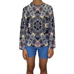 Abstract Geometric Kaleidoscope Kids  Long Sleeve Swimwear by alllovelyideas