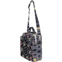 Abstract Geometric Kaleidoscope Crossbody Day Bag View1