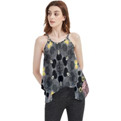 Abstract Geometric Kaleidoscope Flowy Camisole Tank Top