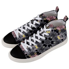 Abstract Geometric Kaleidoscope Men s Mid-top Canvas Sneakers by alllovelyideas