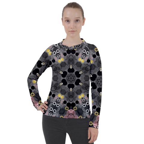 Abstract Geometric Kaleidoscope Women s Pique Long Sleeve Tee by alllovelyideas