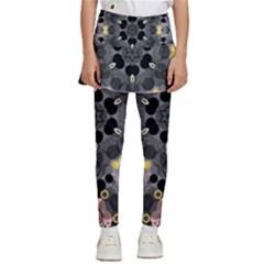 Abstract Geometric Kaleidoscope Kids  Skirted Pants