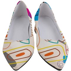 Pastel Abstract Pattern With Beige, Coffee Color Strap Women s Block Heels  by Casemiro