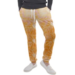 Flowers Pattern Orange Yellow Men s Jogger Sweatpants by alllovelyideas