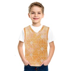 Flowers Pattern Orange Yellow Kids  Basketball Tank Top by alllovelyideas