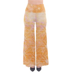 Flowers Pattern Orange Yellow So Vintage Palazzo Pants by alllovelyideas