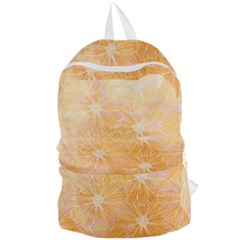 Flowers Pattern Orange Yellow Foldable Lightweight Backpack by alllovelyideas