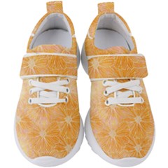 Flowers Pattern Orange Yellow Kids  Velcro Strap Shoes by alllovelyideas