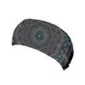 Mandala Vert Noir Pattern Yoga Headband View1