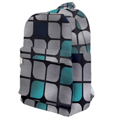 Pattern Abstrat Geometric Blue Grey Classic Backpack by alllovelyideas