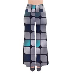 Pattern Abstrat Geometric Blue Grey So Vintage Palazzo Pants by alllovelyideas