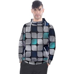 Pattern Abstrat Geometric Blue Grey Men s Pullover Hoodie by alllovelyideas