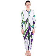 Multicolored Abstract Print Onepiece Jumpsuit (ladies) 