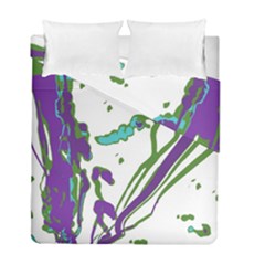 Multicolored Abstract Print Duvet Cover Double Side (full/ Double Size) by dflcprintsclothing