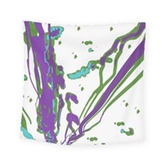 Multicolored Abstract Print Square Tapestry (small) by dflcprintsclothing