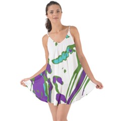 Multicolored Abstract Print Love The Sun Cover Up by dflcprintsclothing