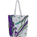 Multicolored Abstract Print Full Print Rope Handle Tote (Small) View2