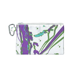 Multicolored Abstract Print Canvas Cosmetic Bag (small) by dflcprintsclothing