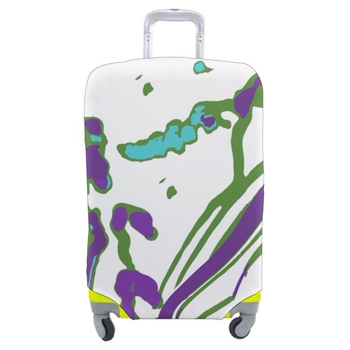 Multicolored Abstract Print Luggage Cover (Medium)