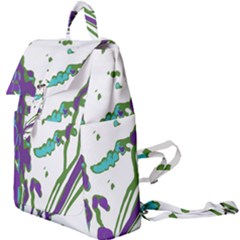 Multicolored Abstract Print Buckle Everyday Backpack by dflcprintsclothing