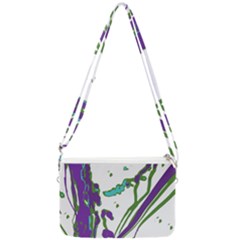 Multicolored Abstract Print Double Gusset Crossbody Bag