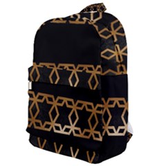 Pattern Geometric Gold Black Classic Backpack by alllovelyideas