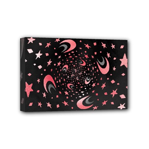 Pattern Lune Étoile Profondeur Mini Canvas 6  X 4  (stretched) by alllovelyideas