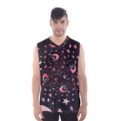 Pattern Lune Étoile Profondeur Men s Basketball Tank Top by alllovelyideas