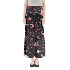 Pattern Lune Étoile Profondeur Full Length Maxi Skirt by alllovelyideas