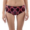 Pattern Rouge Noir Reversible Mid-Waist Bikini Bottoms View1