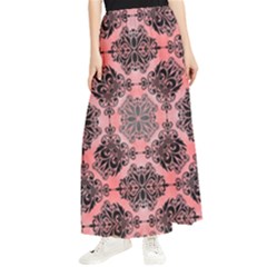 Pattern Rouge Noir Maxi Chiffon Skirt