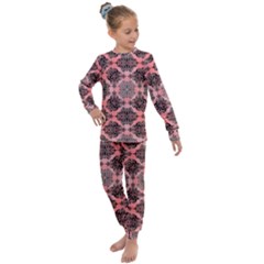 Pattern Rouge Noir Kids  Long Sleeve Set  by alllovelyideas