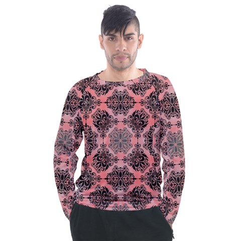 Pattern Rouge Noir Men s Long Sleeve Raglan Tee by alllovelyideas